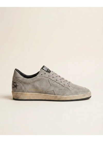 Mens Ball Star in Gray Suede With Gray Star