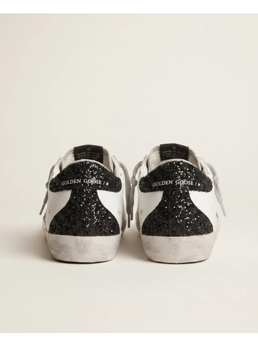 Super-Star in Nappa Leather with Gold Glitter Star
