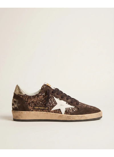 Ball Star in Brown Glitter