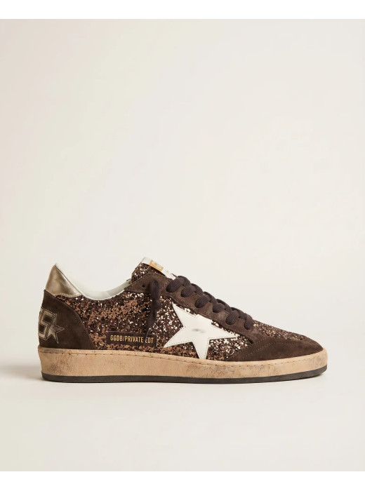 Ball Star in Brown Glitter