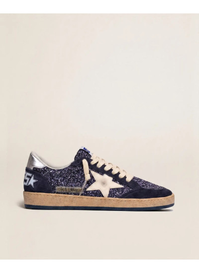 Ball Star in Blue Glitter with White Star