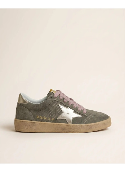 Ball Star in Khaki Suede With Gold Star