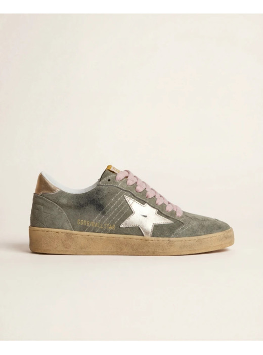Ball Star in Khaki Suede With Gold Star