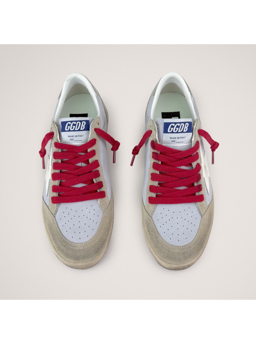 Ball Star Sneakers in Lilac Suede With White Star
