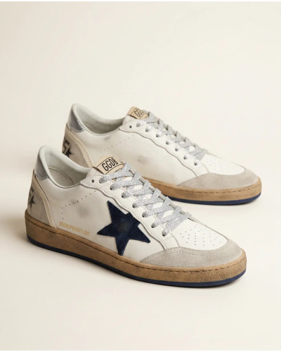 Ball Star Blue suede star