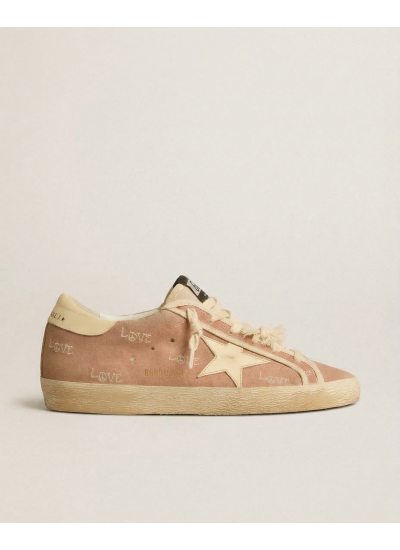 Super-Star Suede powder-pink LOVE