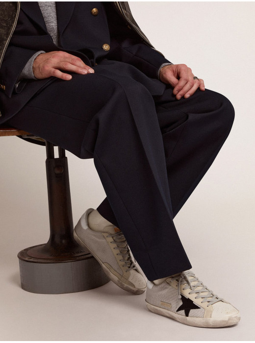 Mens Super-Star in leather