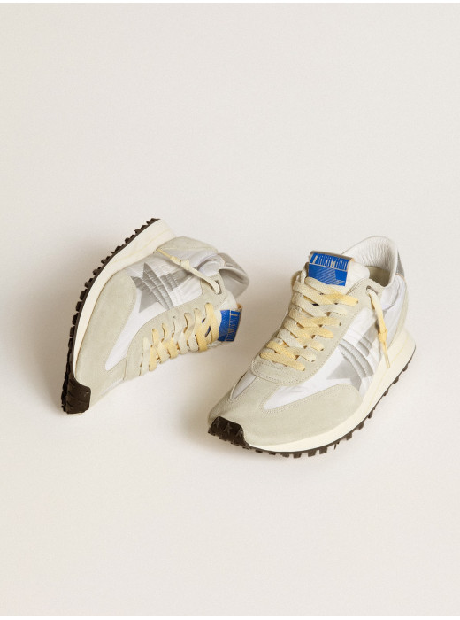 Mens Marathon with white nylon upper and silver star