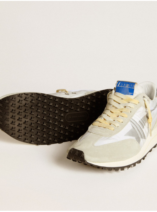 Mens Marathon with white nylon upper and silver star