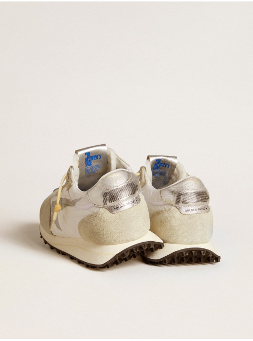 Mens Marathon with white nylon upper and silver star