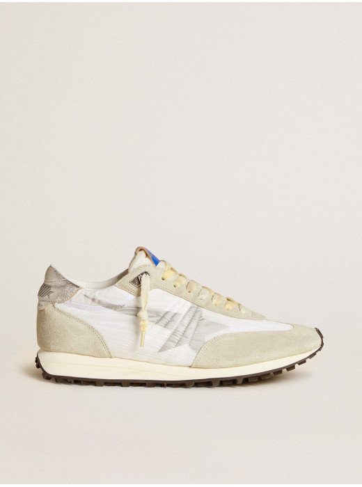 Mens Marathon with white nylon upper and silver star