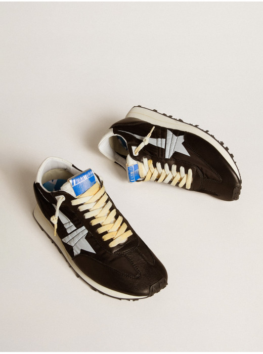 Mens Marathon with black nylon upper and white star