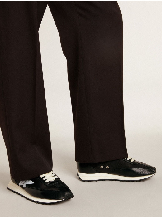 Mens Marathon with black nylon upper and white star