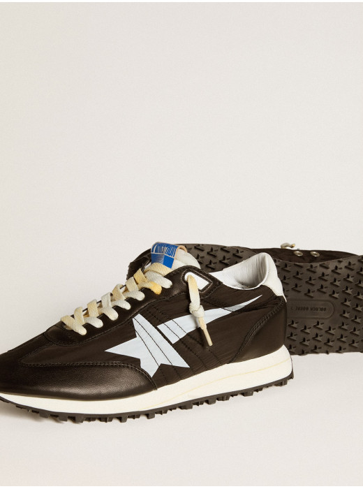 Mens Marathon with black nylon upper and white star