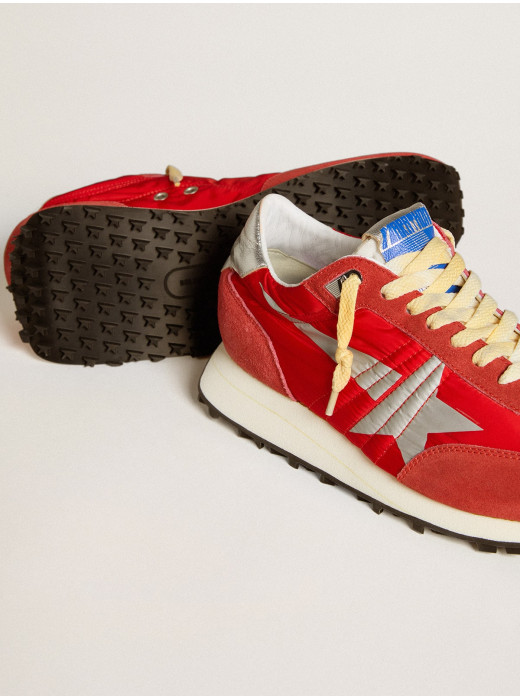 Mens Marathon with red nylon upper and silver star