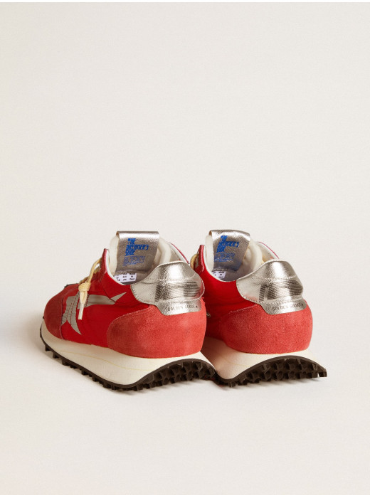 Mens Marathon with red nylon upper and silver star