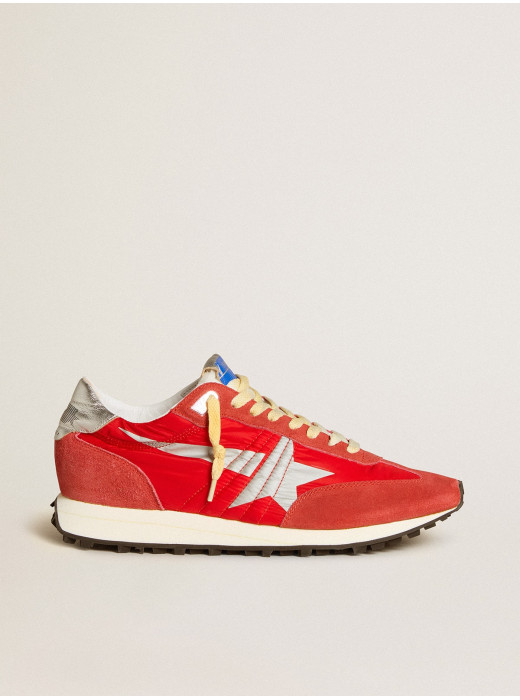 Mens Marathon with red nylon upper and silver star