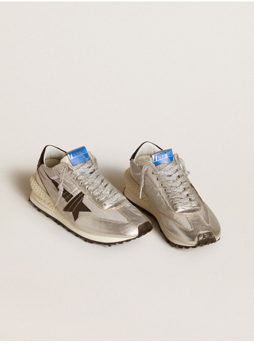 Mens Marathon with silver ripstop nylon upper and black star