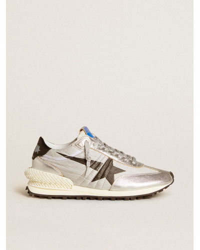 Mens Marathon with silver ripstop nylon upper and black star