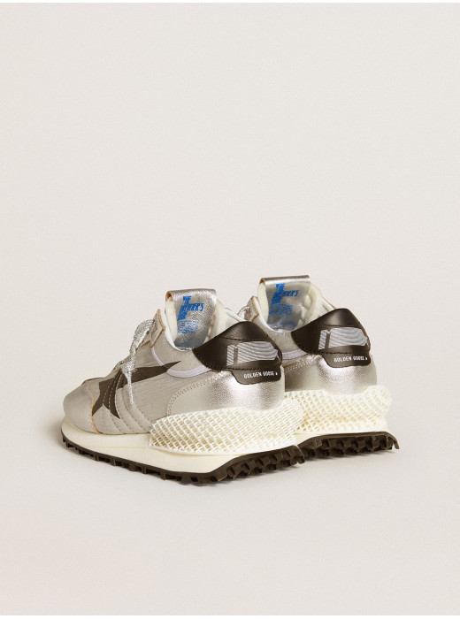 Mens Marathon with silver ripstop nylon upper and black star