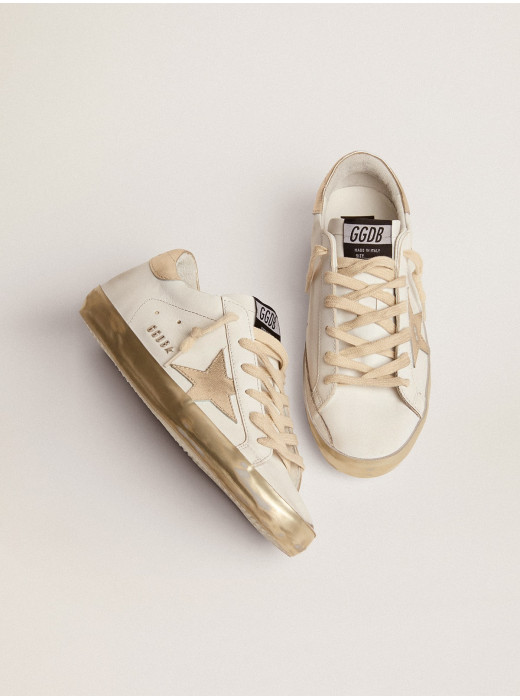Super-Star with gold sparkle foxing and metal stud lettering