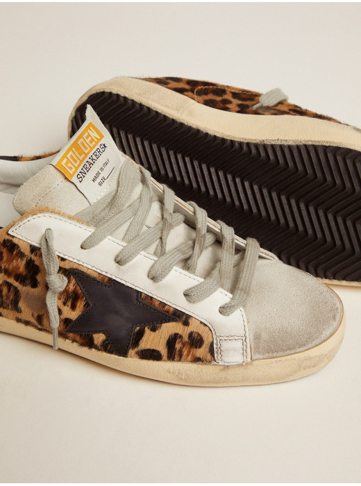 Super-Star in leopard print leather