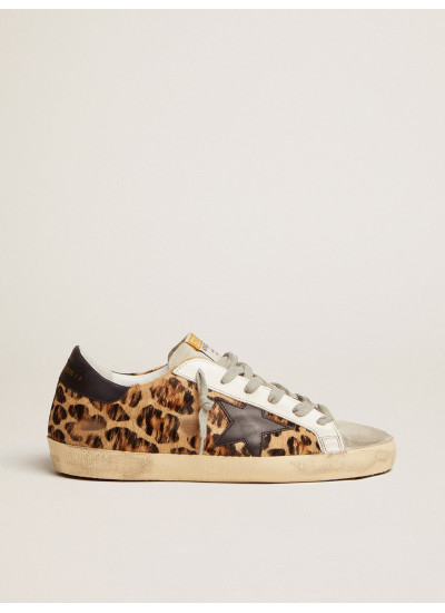 Super-Star in leopard print leather