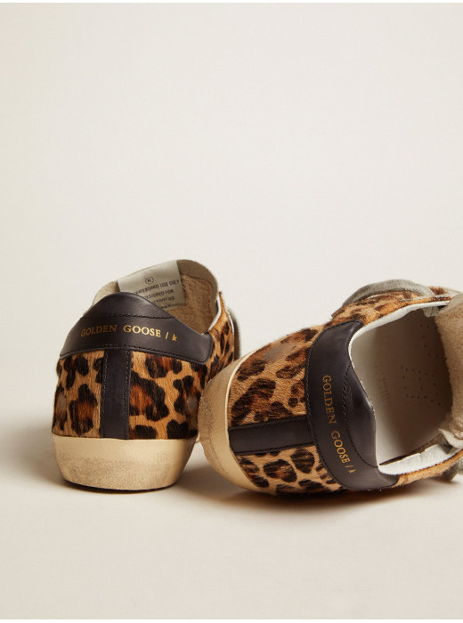 Super-Star in leopard print leather