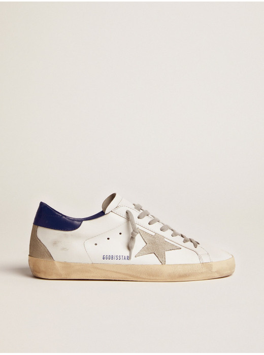 Super-Star with suede star and blue heel tab