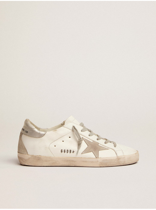 Super-Star with silver heel tab and metal stud lettering