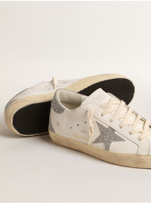 Super-Star with silver Swarovski crystal star and heel tab