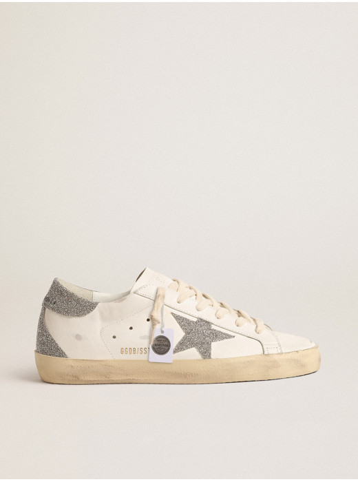 Super-Star with silver Swarovski crystal star and heel tab