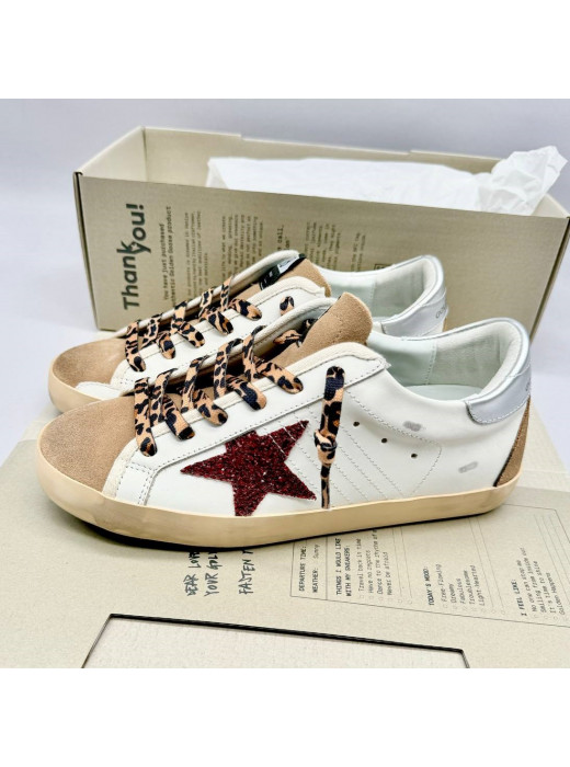 Super Star Burgundy glitter star