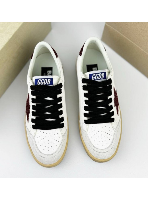 Ball Star Burgundy glitter star