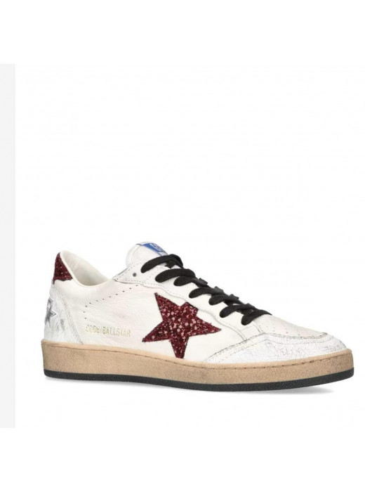 Ball Star Burgundy glitter star