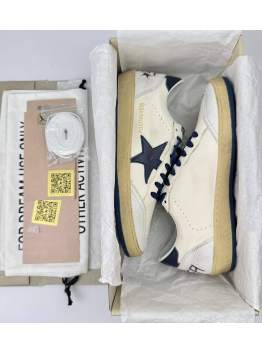 Ball Star Blue leather star