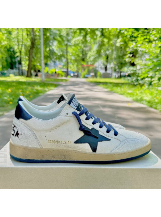 Ball Star Blue leather star