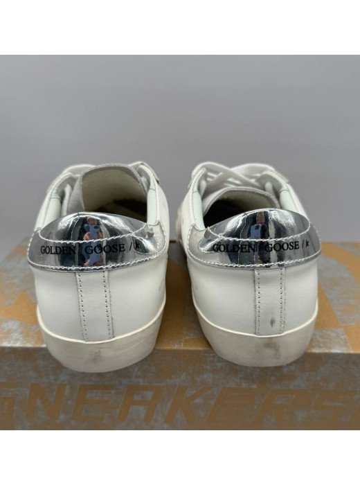 Super Star Metallic silver heel tab