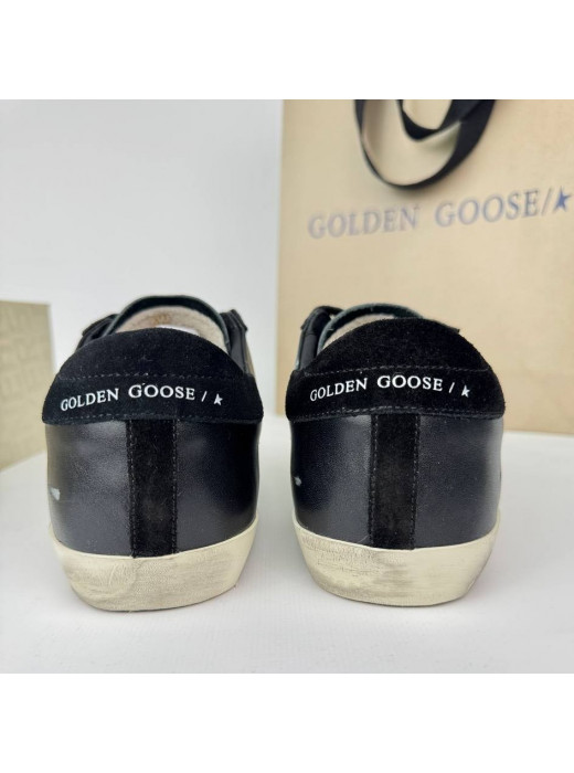 Men`s Super Star Black-suede star