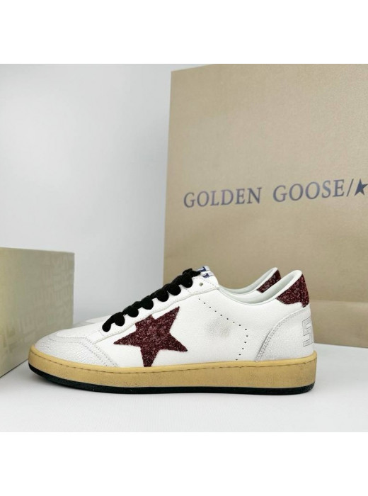 Ball Star Burgundy glitter star