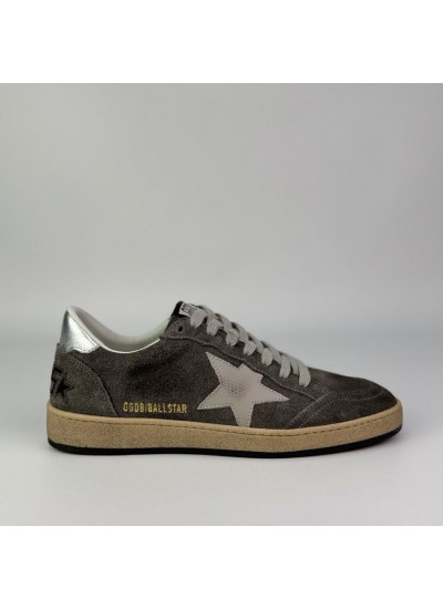 Ball Star Suede Gray silver heel