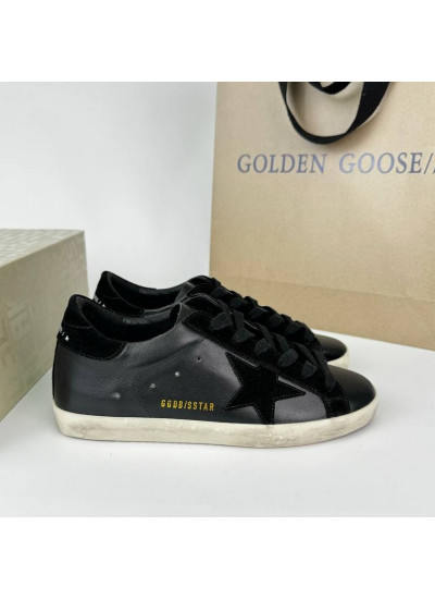 Super Star Black-suede star
