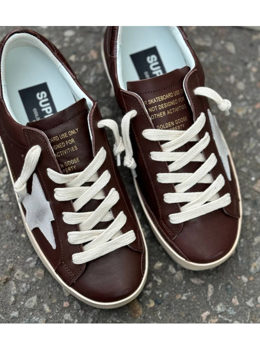 Super Star Brown croco-print