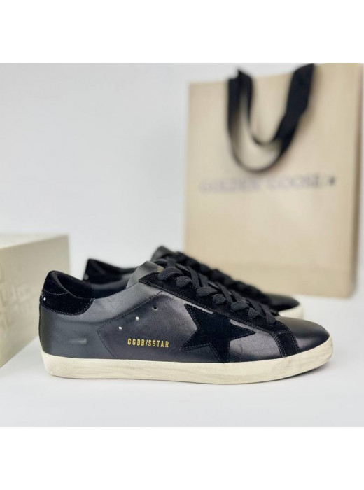 Men`s Super Star Black-suede star