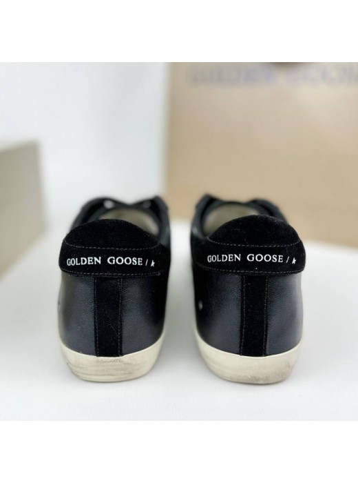 Super Star Black-suede star