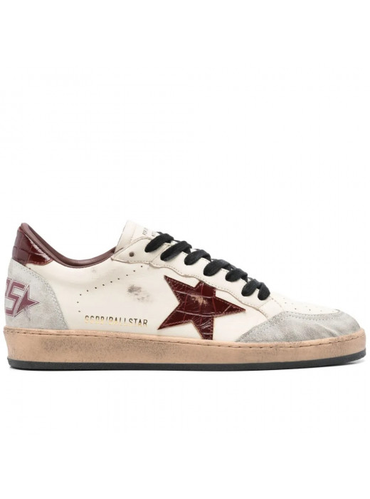 Men`s Ball Star Burgundy croco star