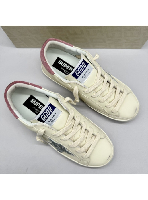 Super Star Beige silver glitter star