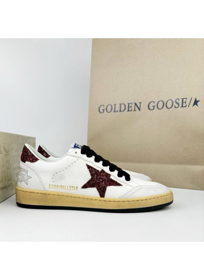 Ball Star Burgundy glitter star