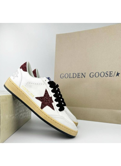 Ball Star Burgundy glitter star