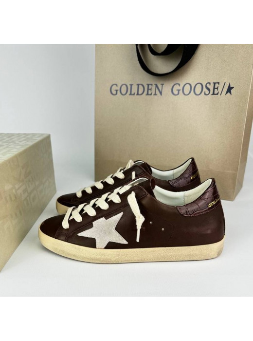 Super Star Brown croco-print